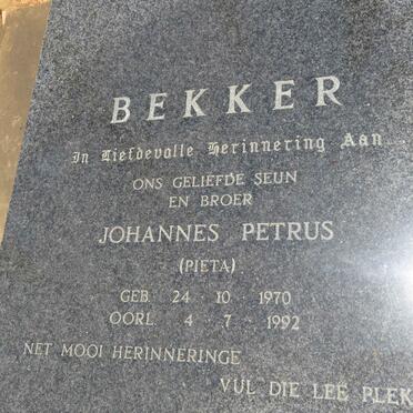 BEKKER Johannes Petrus 1970-1992