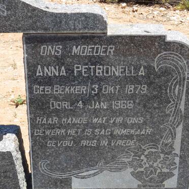 SCHONKEN Willem Petrus 1876-1959 &amp; Anna Petronella BEKKER 1879-1966