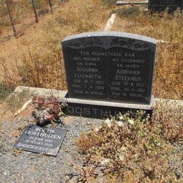 OOSTHUIZEN Adriaan Stefanus 1913-1961 &amp; Susanna Elizabeth 1923-2000 :: OOSTHUIZEN Boetie 1943-2010