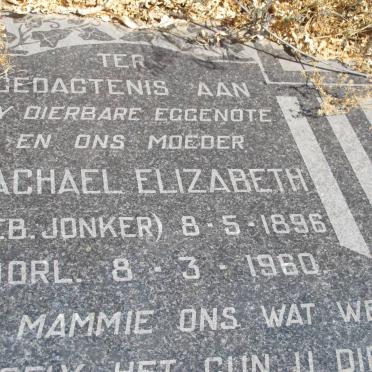 GELDERBLOM ?achael Elizabeth nee JONKER 1896-1960