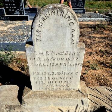 BERG J.W.P.M., v.d. 1877-1952