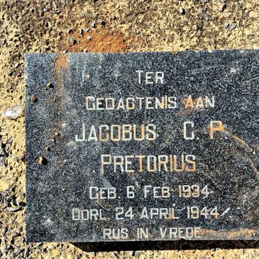 PRETORIUS Jacobus C.P. 1934-1944