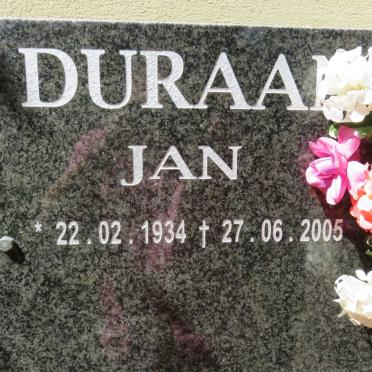 DURAAN Jan 1934-2005