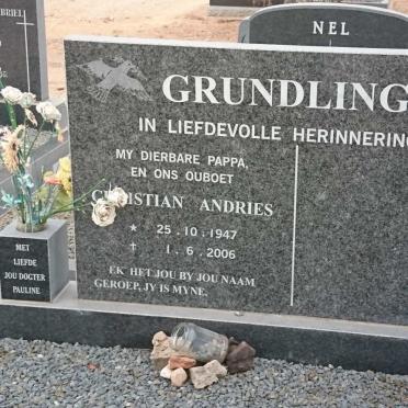 GRUNDLINGH Christiaan Andries 1947-2006