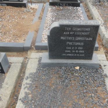PRETORIUS Matthys Christiaan 1901-1966