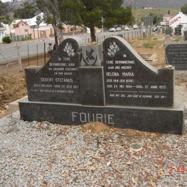 FOURIE Ockert Stefanus 1876-1963 &amp; Helena Maria VAN DEN BERG 1885-1973