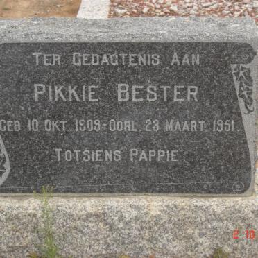 BESTER Pikkie 1909-1951