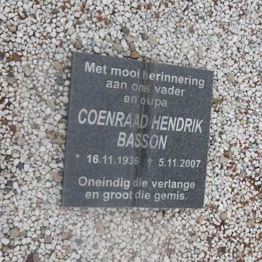 BASSON Coenraad Hendrik 1936-2007