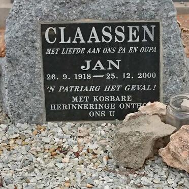 CLAASSEN Jan 1918-2000