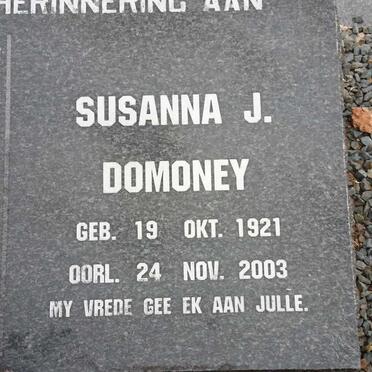 DOMONEY Percy B. 1903-1969 &amp; Susanna J. 1921-2003