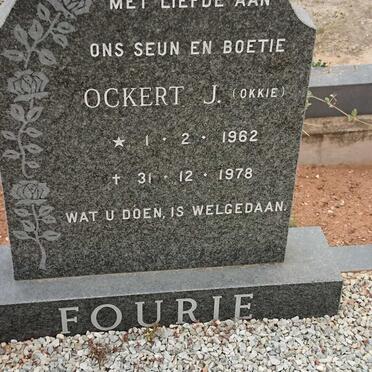 FOURIE Ockert J. 1962-1978