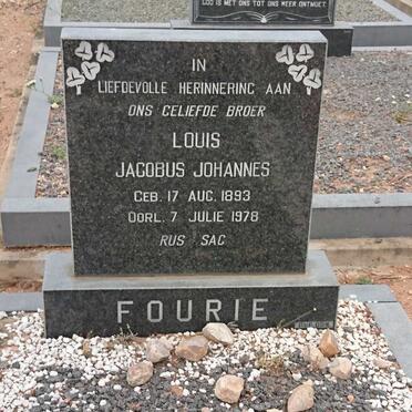 FOURIE Louis Jacobus Johannes 1893-1978