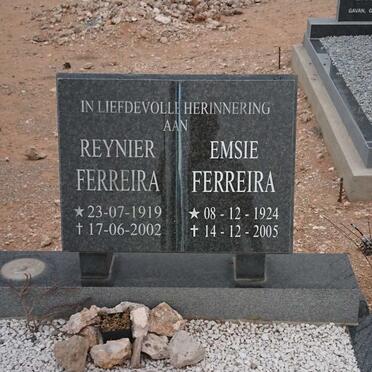 FERREIRA Reynier 1919-2002 &amp; Emsie 1924-2005