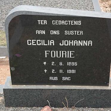 FOURIE Cecilia Johanna 1895-1981