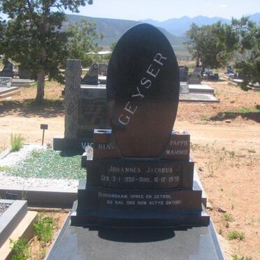 GEYSER Johannes Jacobus 1950-1970
