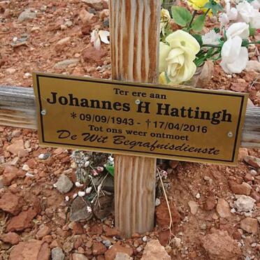 HATTINGH Johannes H. 1943-2016