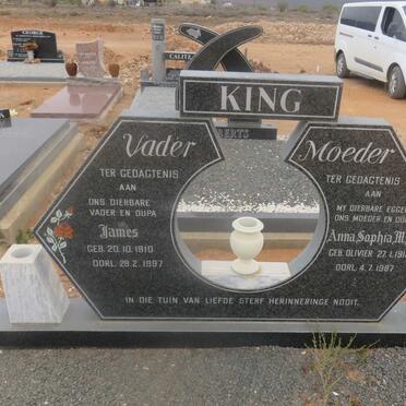 KING James 1910-1997 &amp; Anna Sophia M.M. OLIVIER 1913-1987