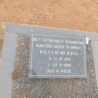 MEIRING Willem 1931-1988