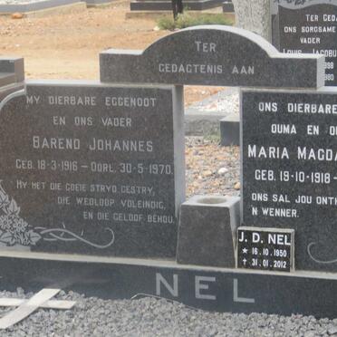 NEL Barend Johannes 1916-1970 &amp; Maria Magdalena S. 1918-1999 :: NEL J.D. 1950-2012