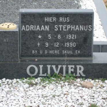 OLIVIER Adriaan Stephanus 1921-1990