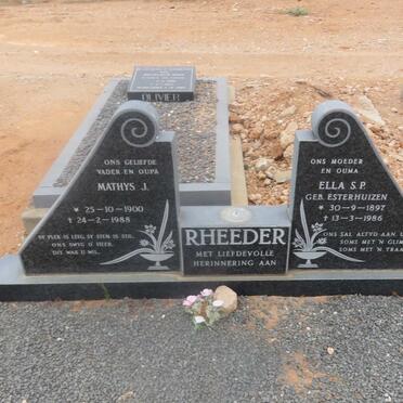 RHEEDER Mathys J. 1900-1988 &amp; Ella S.P. ESTERHUIZEN 1897-1986