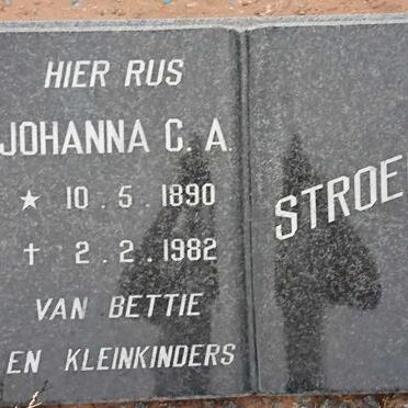 STROEBEL Johanna C.A. 1890-1982