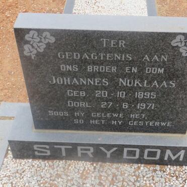 STRYDOM Johannes Nuklaas 1895-1971