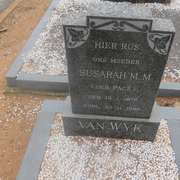 WYK Susarah M.M., van nee PACE 1876-1966