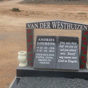 WESTHUIZEN Andries Lourens, van der 1938-2015