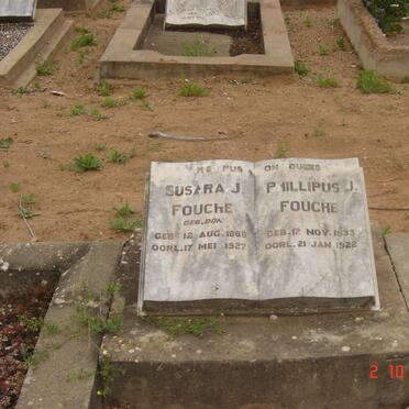 FOUCHE Philippus J. 1833-1922 &amp; Susara J. DON 1868-1927