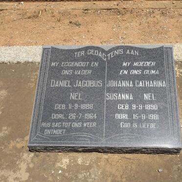 NEL Daniel Jacobus 1888-1964 &amp; Johanna Catharina Susanna 1890-1981