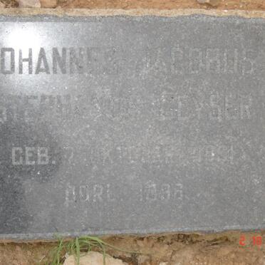 GEYSER Johannes Jacobus Stephanus 1891-1936