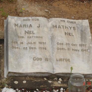 NEL Matthys C. 1857-1947 &amp; Maria J. HATTINGH 1857-1936