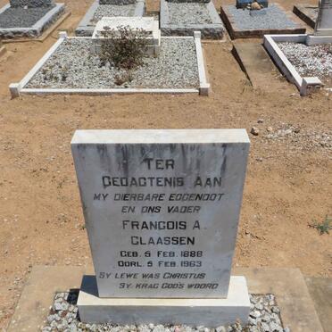 CLAASSEN Francois A. 1888-1963