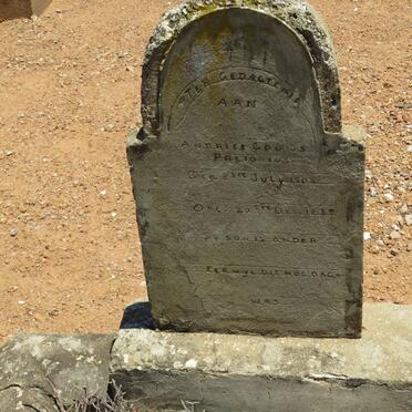 PRETORIUS Andries Gouws 1908-1927