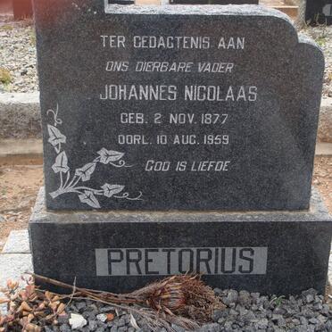 PRETORIUS Johannes Nicolaas 1877-1959