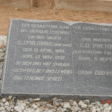 PRETORIUS G. J. 1888-1952 &amp; C.D. STRYDOM 1891-1965