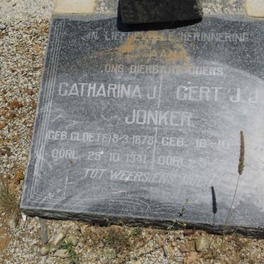 JONKER Gert J.J. 1878-1957 &amp; Catharina J. CLOETE 1878-1941