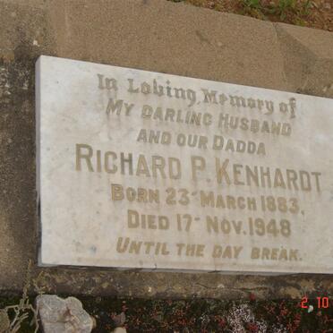 KENHARDT Richard P. 1883-1948
