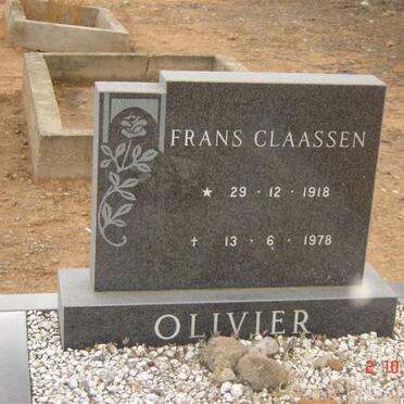 OLIVIER Frans Claassen 1918-1978