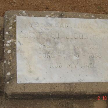 OOSTHUIZEN Coenraad J. 1871-1958