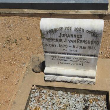 RENSBURG Frederik J., van 1879-1931