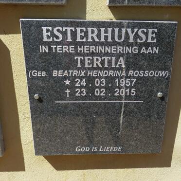 ESTERHUYSE Beatrix Hendrina nee ROSSOUW 1957-2015