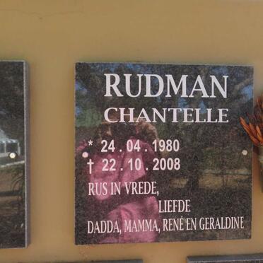 RUDMAN Chantelle 1980-2008