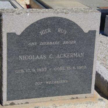 ACKERMAN Nicolaas C. 1893-1962