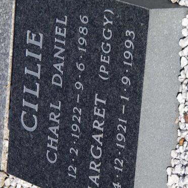CILLIE Charl Daniel 1922-1986 &amp; Margaret 1921-1993