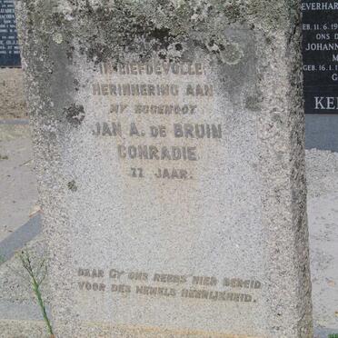 CONRADIE Jan A. de Bruin