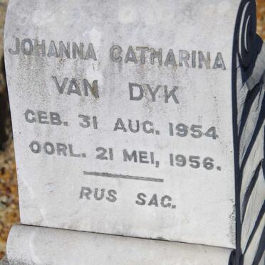 DYK Johanna Catharina, van 1954-1956
