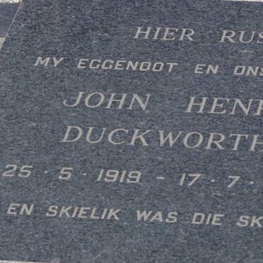 DUCKWORTH John Henry 1919-1971