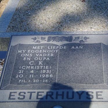 ESTERHUYSE C.K. 1931-1986
